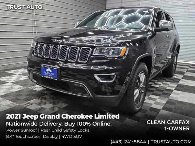 2021 Jeep Grand Cherokee Limited 4x4 for sale in Sykesville, MD