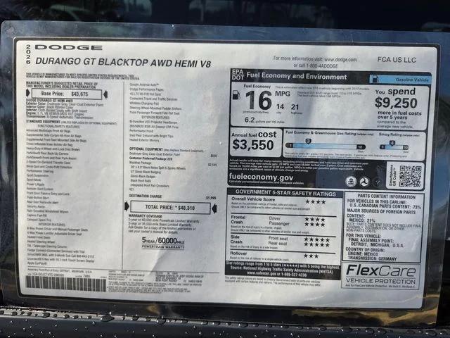 2026 Dodge Durango DURANGO GT AWD HEMI V8