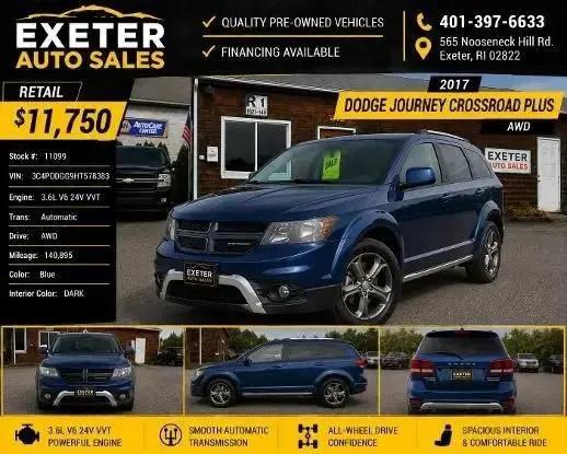2017 Dodge Journey Crossroad Plus AWD for sale in Exeter, RI