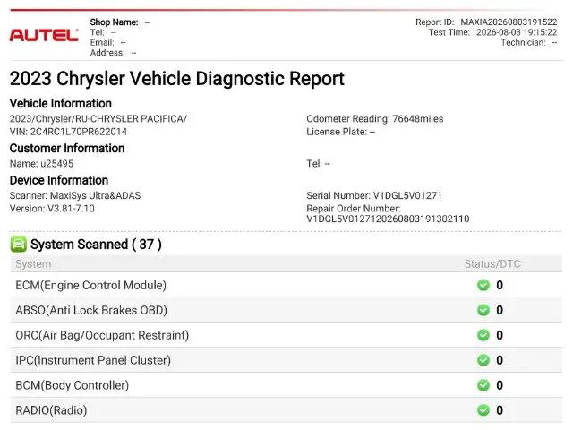 2023 Chrysler Pacifica Hybrid Touring L