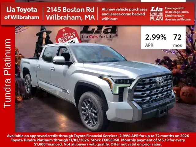 2026 Toyota Tundra Platinum CrewMax 6.5 Bed for sale in Wilbraham, MA