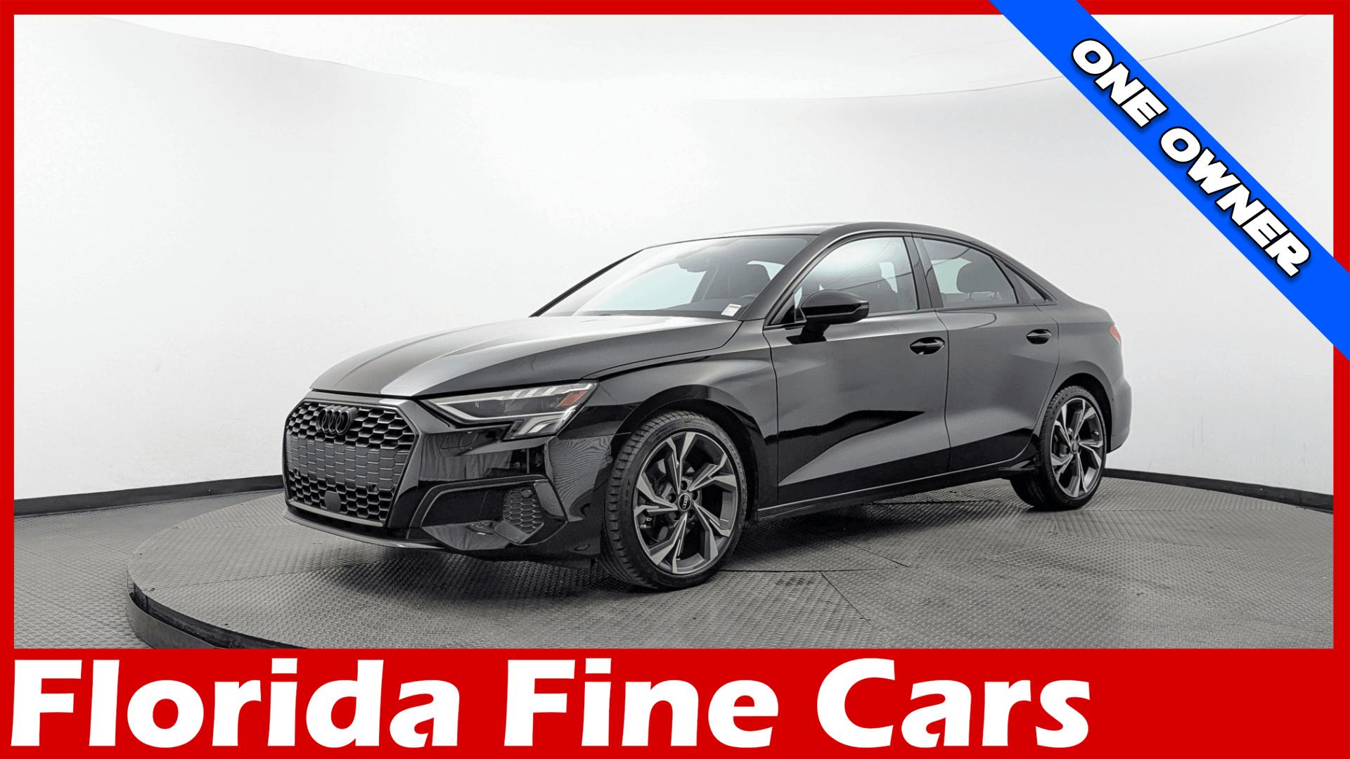 Black 2023 Audi A3 Sedan Front-Wheel Drive Automatic