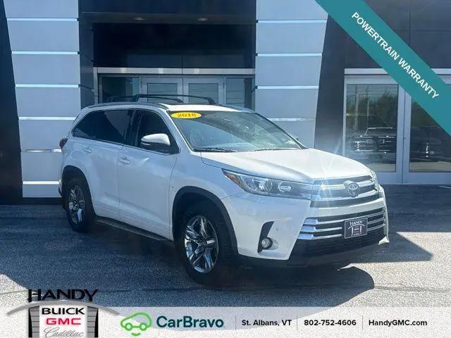 2018 Toyota Highlander Limited Platinum for sale in Saint Albans, VT