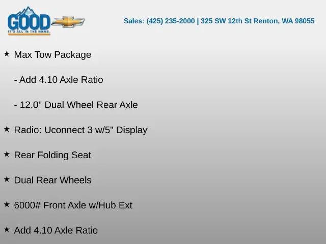 2024 Ram 3500 Tradesman/SLT/Laramie/Limited