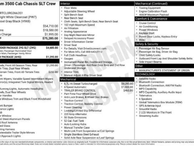 2024 Ram 3500 Tradesman/SLT/Laramie/Limited