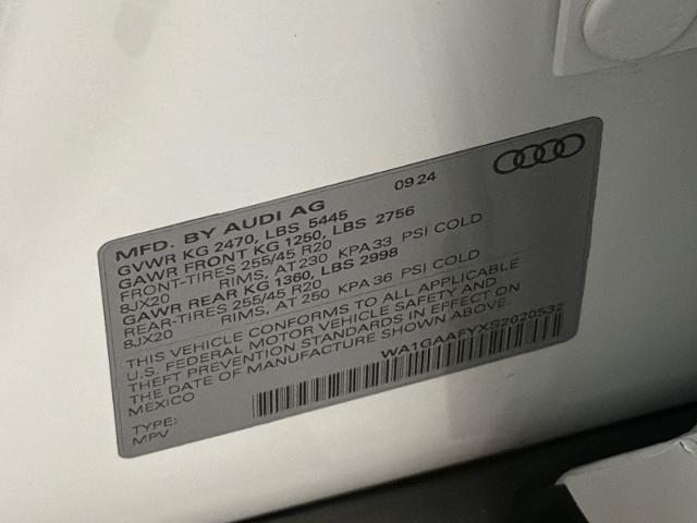 2025 Audi Q5 Premium 45 TFSI S line quattro