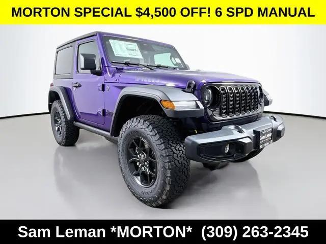 2026 Jeep Wrangler 2-Door Willys 4x4 for sale in Morton, IL