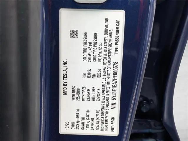 2023 Tesla Model 3 Rear-Wheel Drive