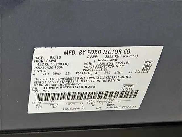 2018 Ford Explorer Platinum