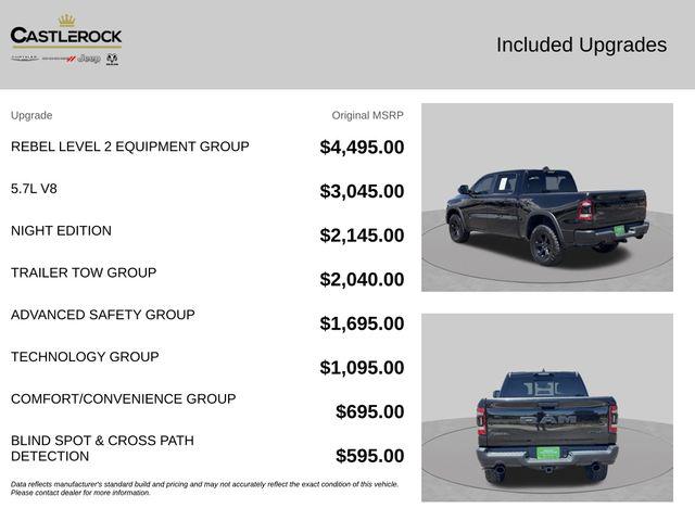2023 Ram 1500 Rebel Crew Cab 4x4 5'7" Box