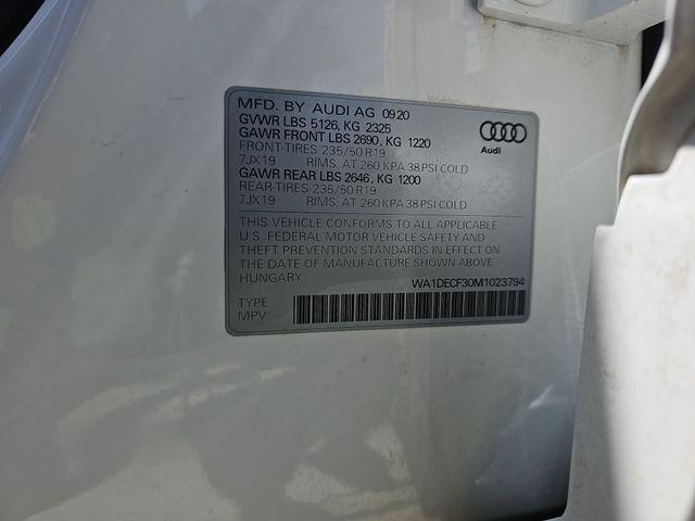 2021 Audi Q3 Premium 45 TFSI S line quattro Tiptronic