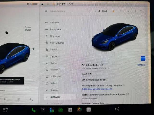 2020 Tesla Model 3 Standard Range Plus Rear-Wheel Drive