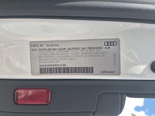 2021 Audi A4 Premium Plus 45 TFSI S line quattro S tronic