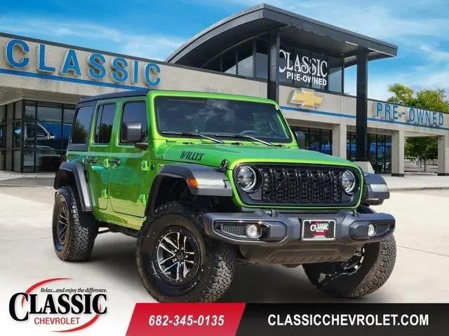 2025 Jeep Wrangler 4-Door Willys 4x4 for sale in Grapevine, TX