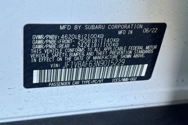 2022 Subaru WRX Premium