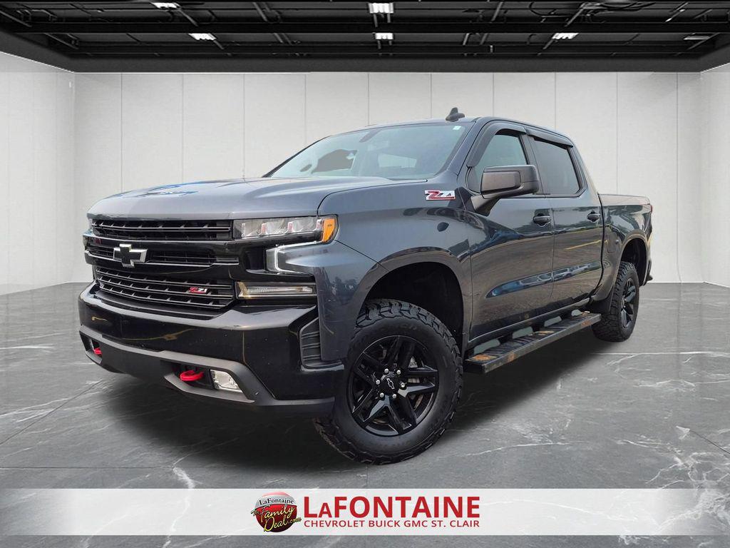 Shadow Gray Metallic 2021 Chevrolet Silverado 1500 Pickup Truck Four-Wheel Drive Automatic