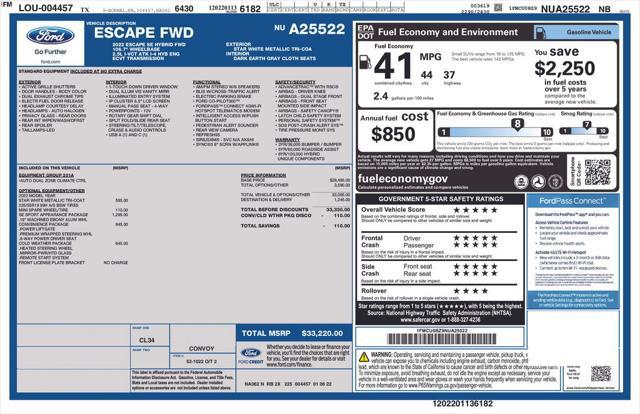 2022 Ford Escape SE Hybrid for sale in FORT WORTH, TX