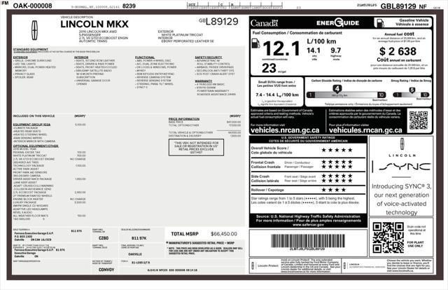 2016 Lincoln MKX Reserve