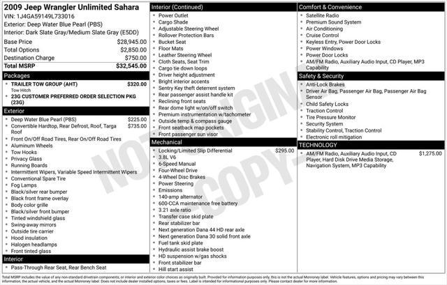 2009 Jeep Wrangler Unlimited Sahara for sale in FARGO, ND
