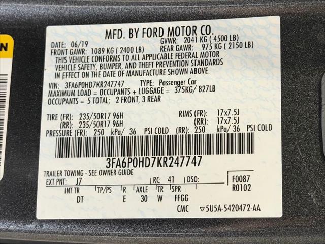 2019 Ford Fusion SE