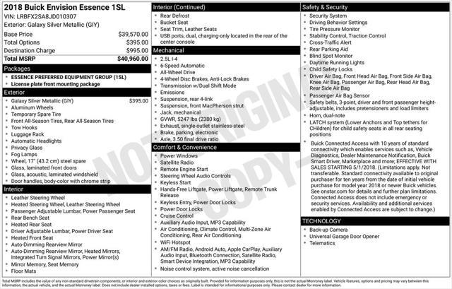 2018 Buick Envision Essence