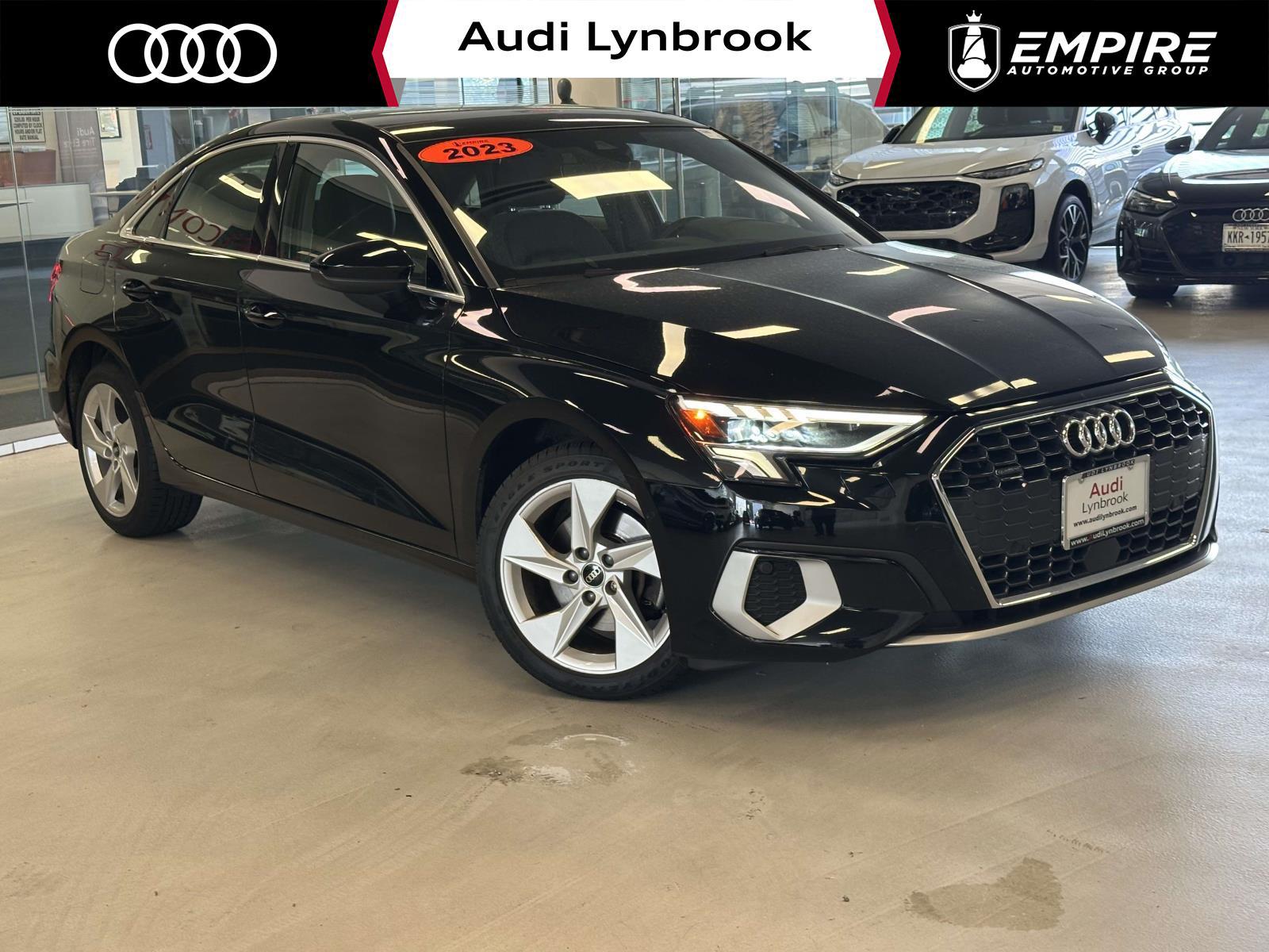 Brilliant Black 2023 Audi A3 Sedan All-Wheel Drive Automatic