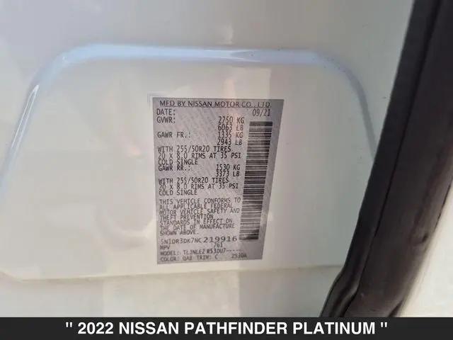 2022 Nissan Pathfinder Platinum 4WD