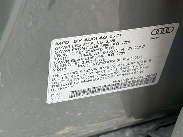 2021 Audi Q3 Premium 45 TFSI S line quattro Tiptronic