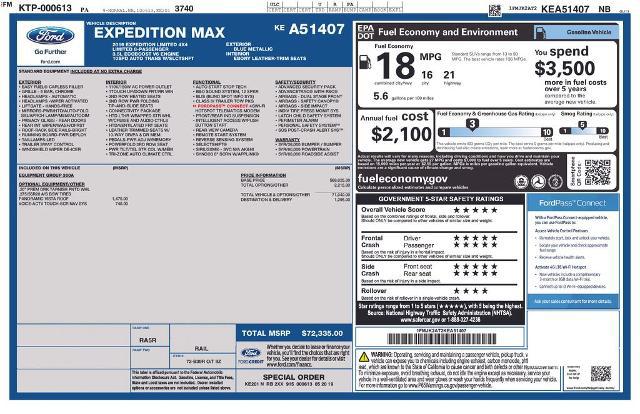 2019 Ford Expedition Max Limited for sale in El Dorado Springs, MO