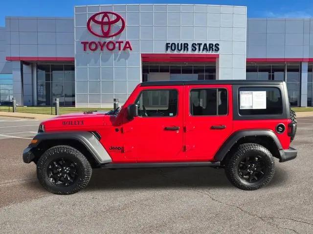 2022 Jeep Wrangler Unlimited Willys 4x4 for sale in Altus, OK