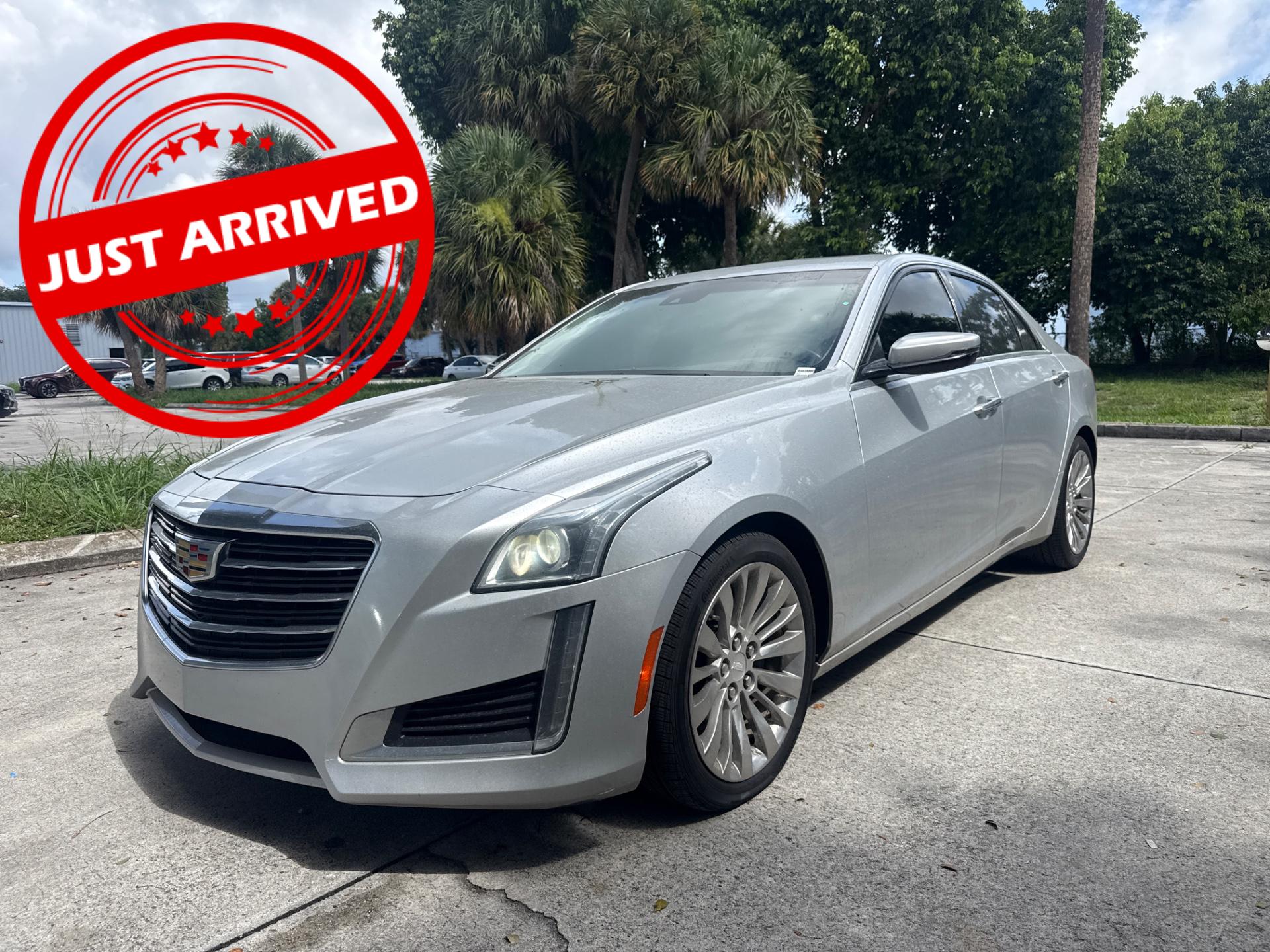 Radiant Silver Metallic 2016 Cadillac CTS Sedan Rear-Wheel Drive Automatic