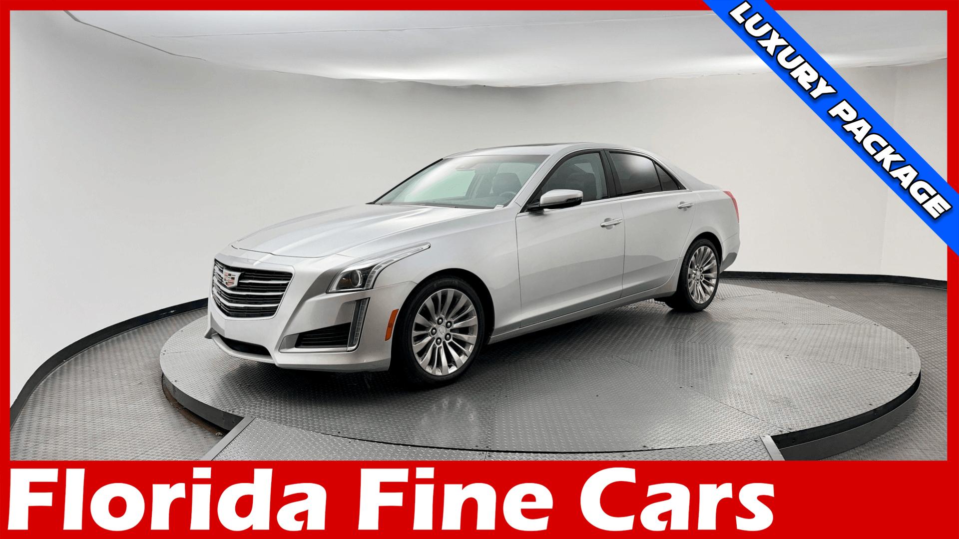 Radiant Silver Metallic 2016 Cadillac CTS Sedan Rear-Wheel Drive Automatic
