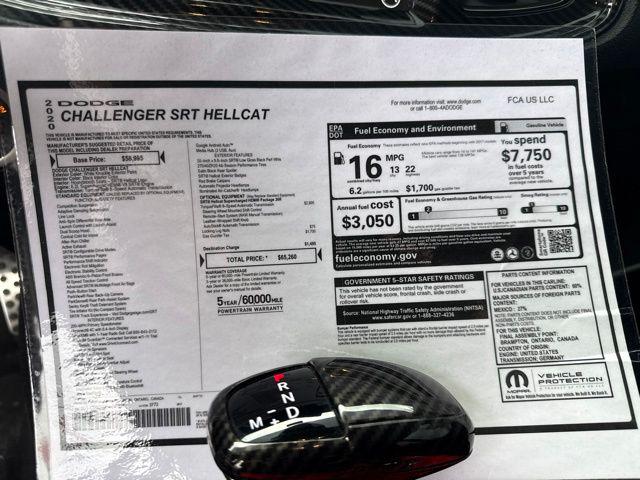 2020 Dodge Challenger SRT Hellcat