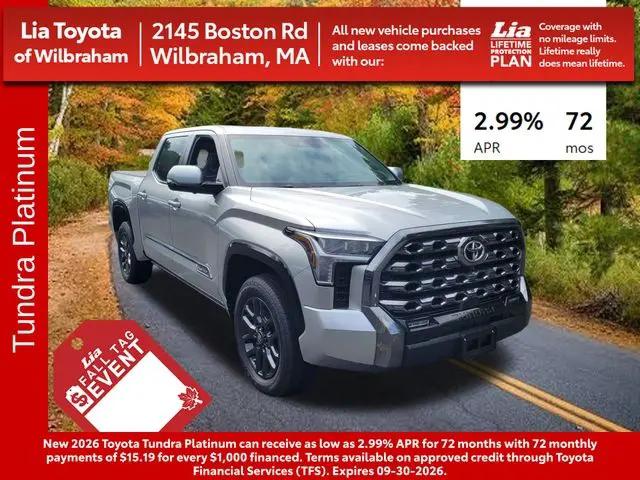 2026 Toyota Tundra Platinum CrewMax 5.5 Bed for sale in Wilbraham, MA