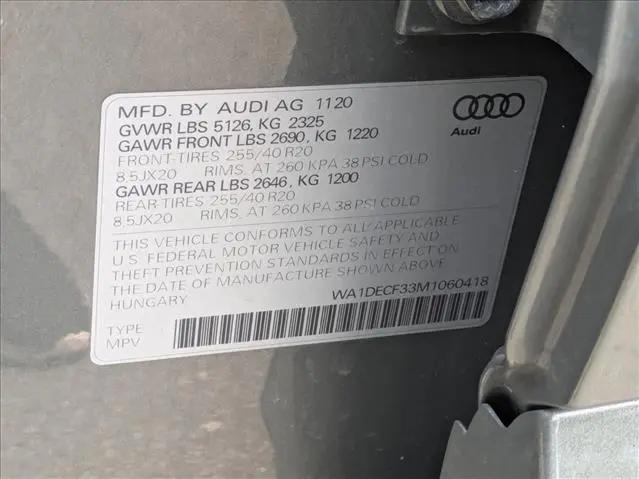 2021 Audi Q3 Premium 45 TFSI S line quattro Tiptronic