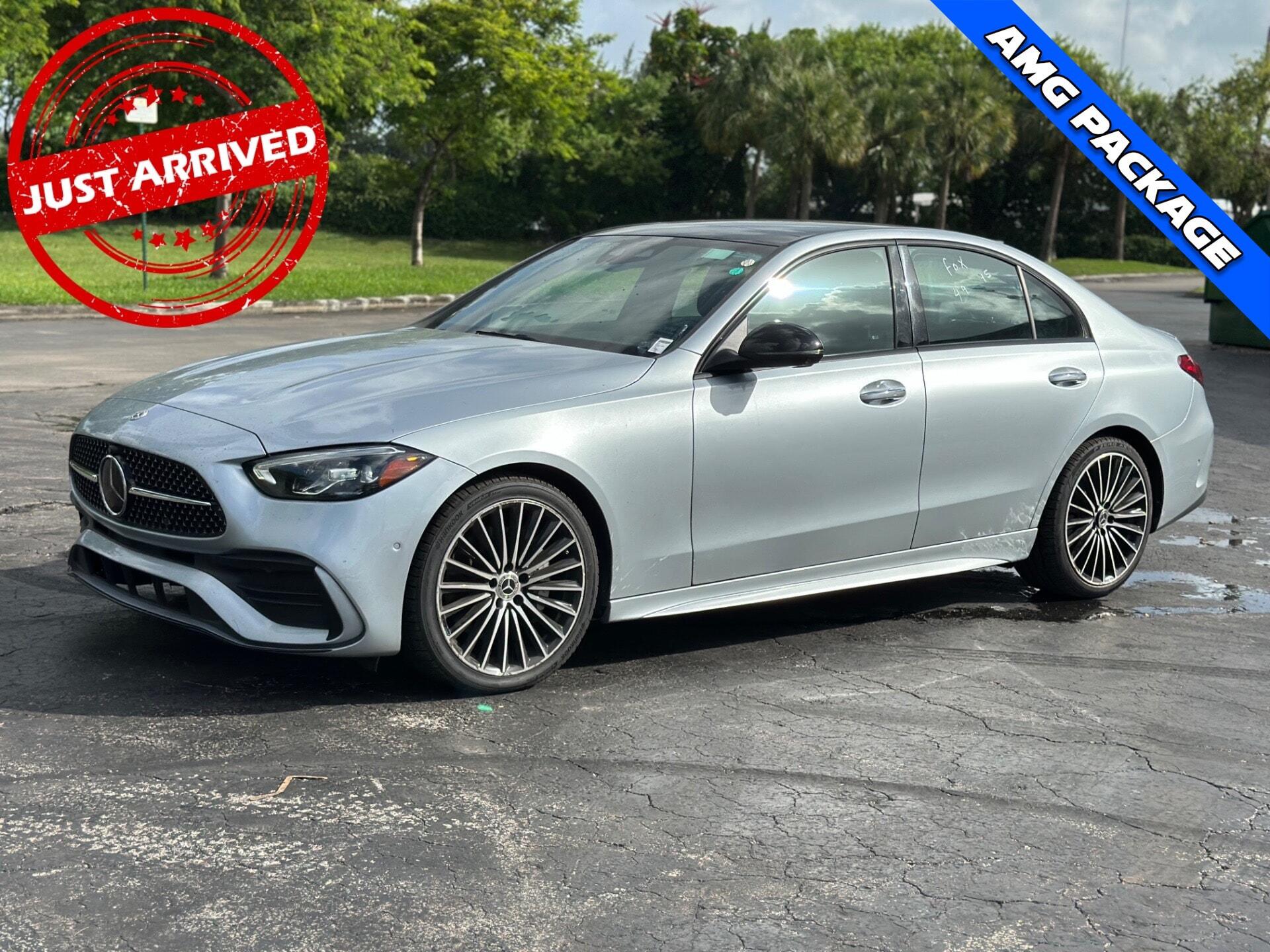 Cirrus Silver Metallic 2023 Mercedes-Benz C-Class Sedan Rear-Wheel Drive Automatic