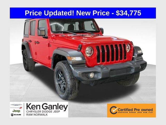 2024 Jeep Wrangler 4-Door Sport 4x4 for sale in NORWALK, OH