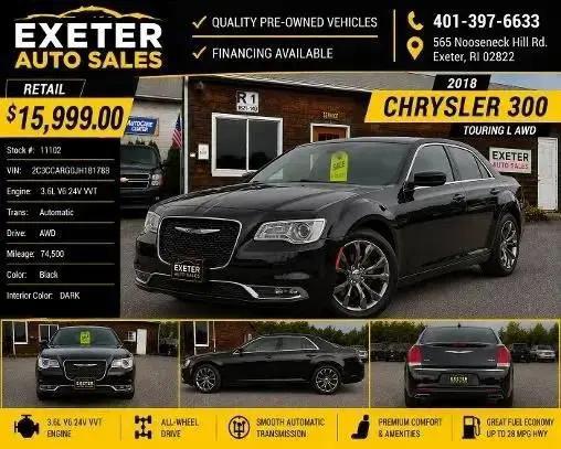 2018 Chrysler 300 Touring L AWD for sale in Exeter, RI