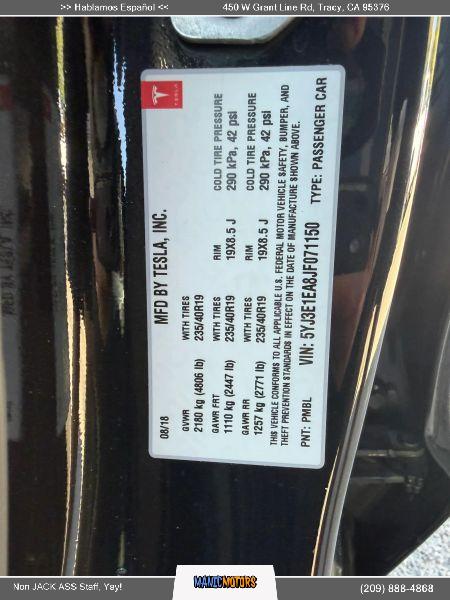 2018 Tesla Model 3 Long Range