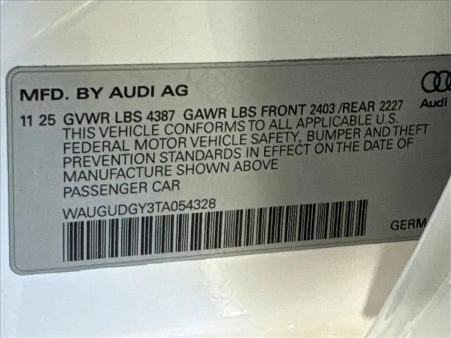2026 Audi A3 Premium 40 TFSI quattro S tronic