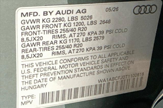 2026 Audi Q3 TFSI quattro S tronic