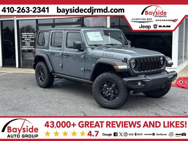 2026 Jeep Wrangler 4-Door Willys 4x4 for sale in Annapolis, MD