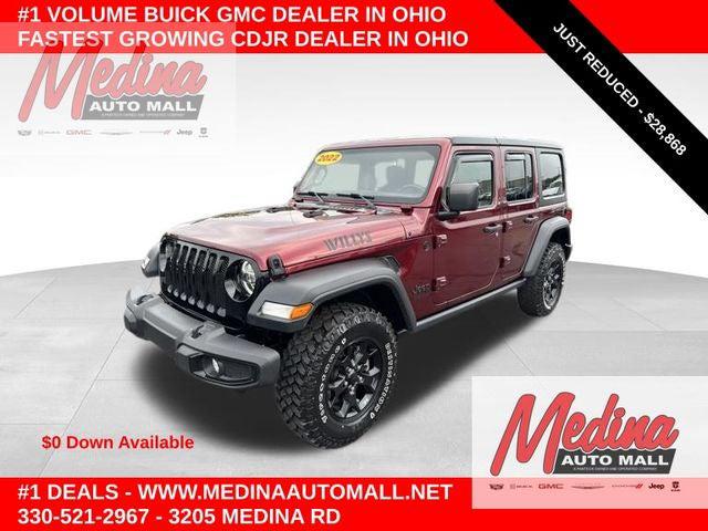 2022 Jeep Wrangler Unlimited Willys 4x4 for sale in Medina, OH