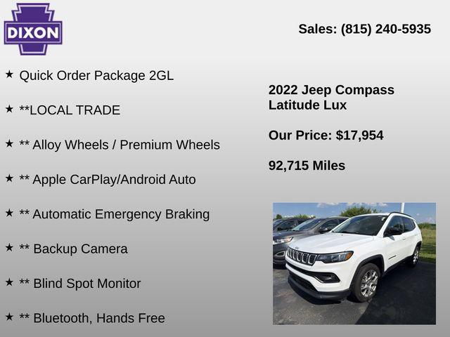 2022 Jeep Compass Latitude Lux 4x4