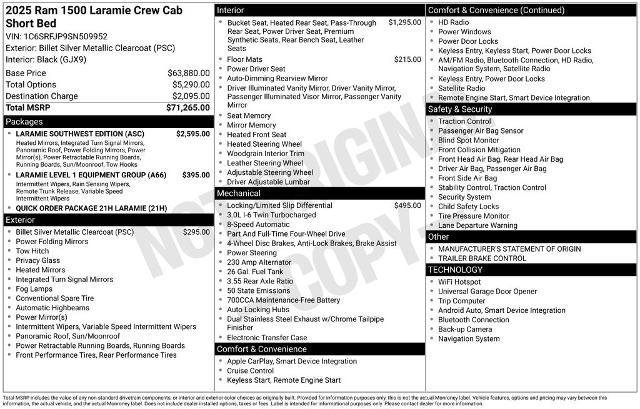2025 Ram 1500 Laramie Crew Cab 4x4 57 Box