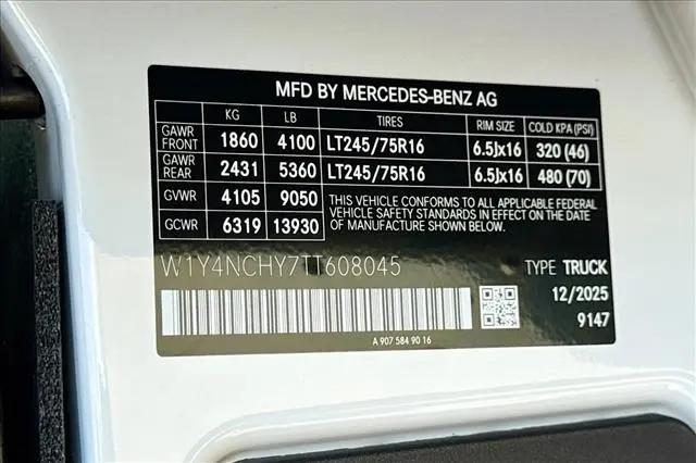 2026 Mercedes-Benz Sprinter 2500 High Roof 4-Cyl Diesel HO