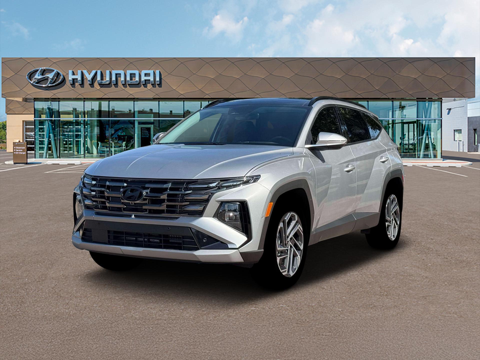 Shimmering Silver 2026 Hyundai Tucson Hybrid SUV / Crossover All-Wheel Drive Automatic