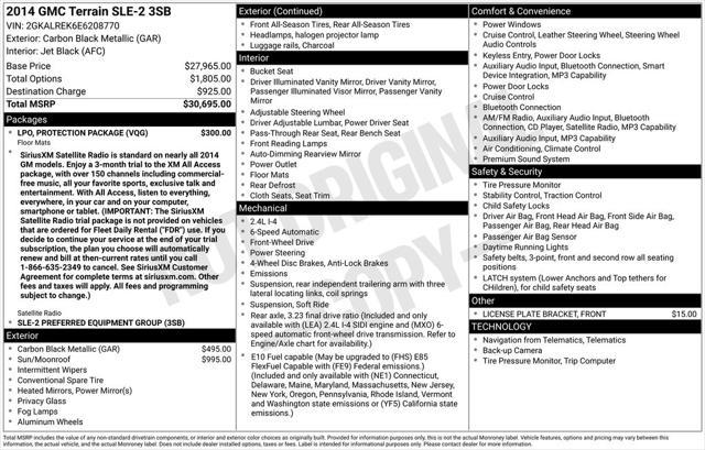 2014 GMC Terrain SLE-2