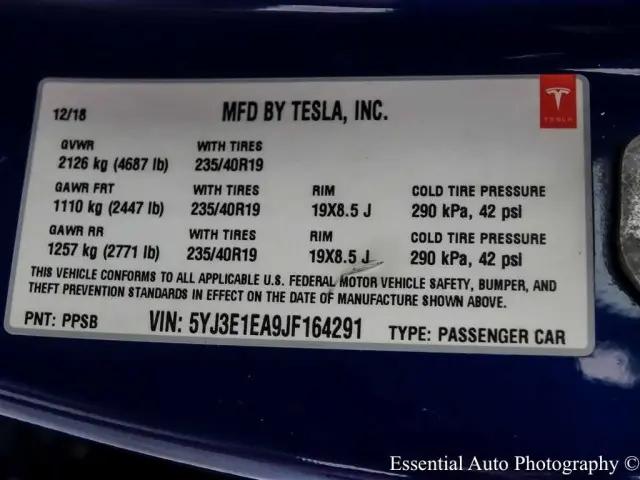 2018 Tesla Model 3 Long Range