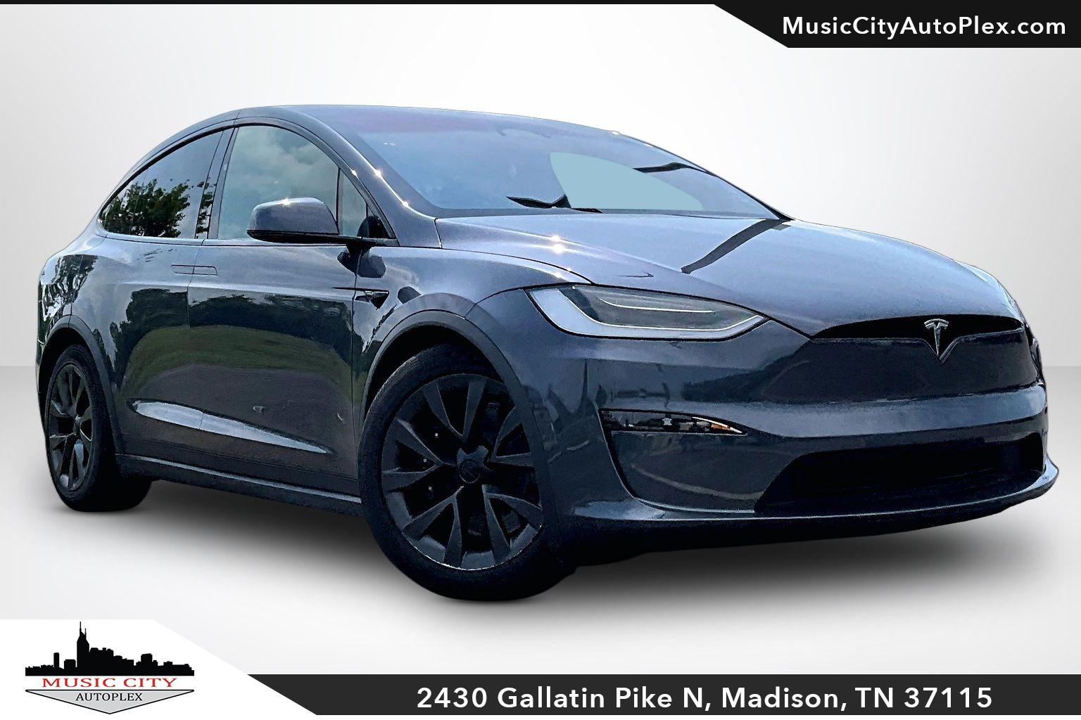Silver 2023 Tesla Model X Sedan All-Wheel Drive Automatic